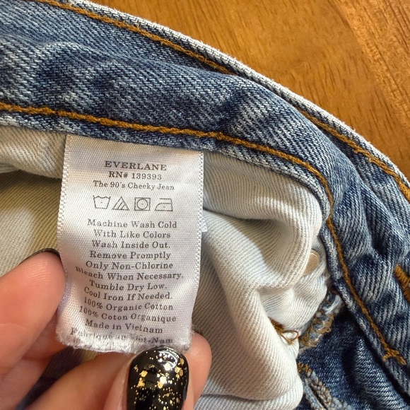 Everlane The ’90s Cheeky Jean Size 23 Ankle Medium Wash High Rise Straight - Picture 10 of 13
